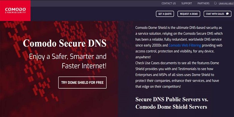 أفضل DNS لعام 2019 أسرع إنترنت في العالم Comodo-Secure-DNS_19962