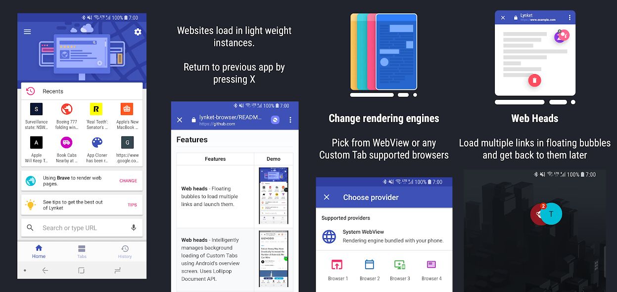 متصفح Lynket Browser متصفح Lynket Browser