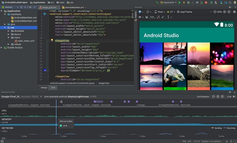 برنامج Android Studio’s emulator للمطورين