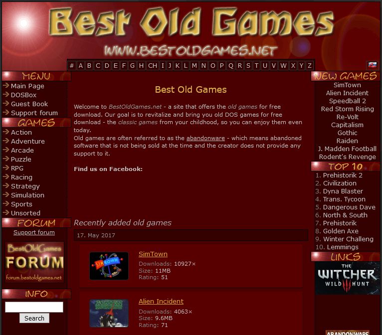 موقع Best Old Games موقع Best Old Games