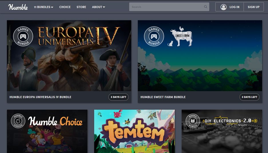 موقع HumbleBundle موقع HumbleBundle