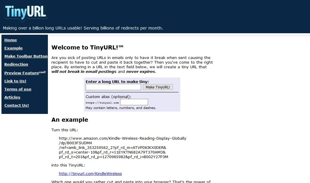 موقع TinyURL.com