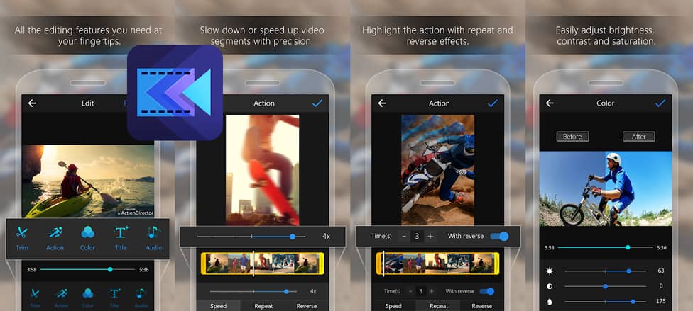 برنامج ActionDirector Video Editor