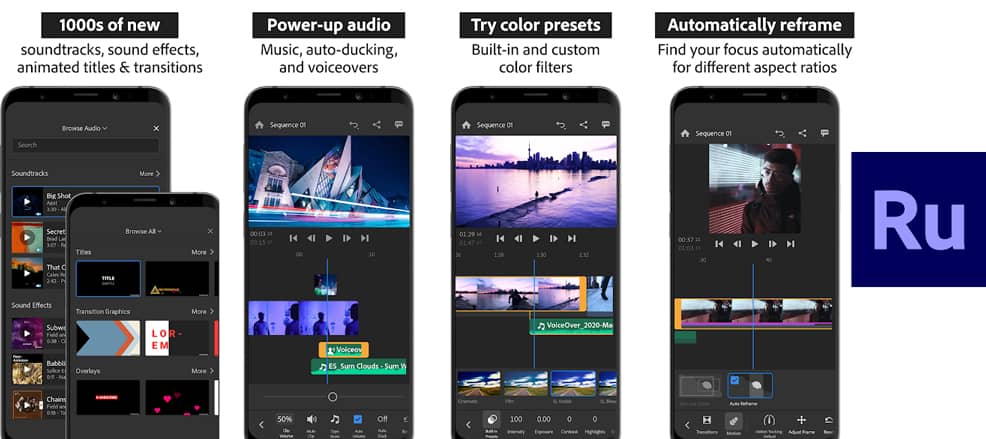 برنامج Adobe Premiere Rush