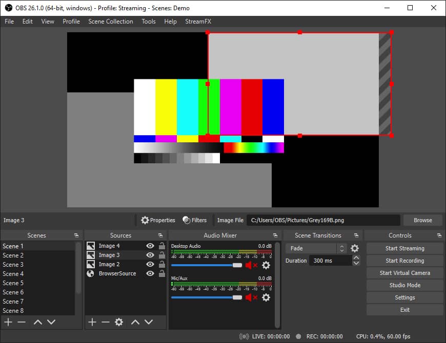 برنامج OBS Studio مجاني لتصوير الشاشة فيديو