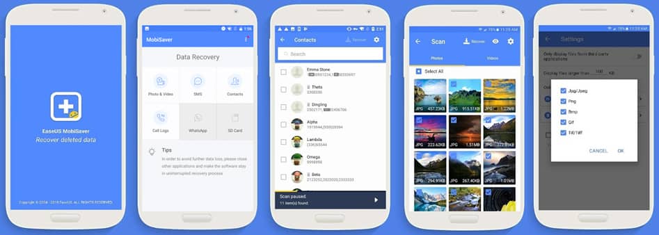 برنامج EaseUS لاستعادة الملفات من ذاكرة الهاتف الداخلية برنامج EaseUS لاستعادة الملفات من ذاكرة الهاتف الداخلية