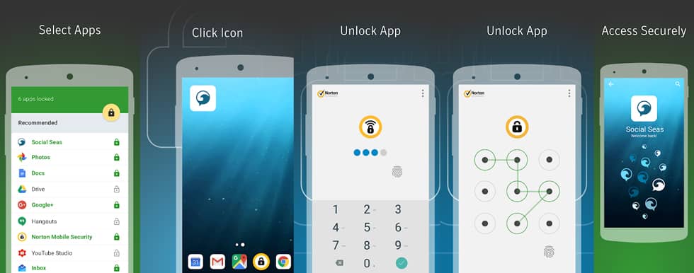 برنامج Norton App Lock