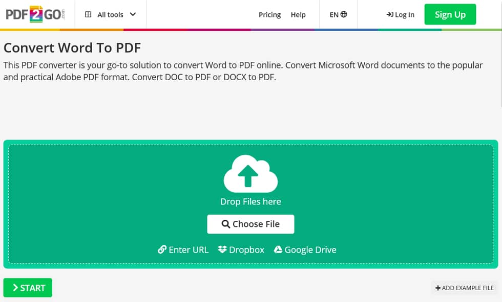 موقع PDF2Go موقع PDF2Go