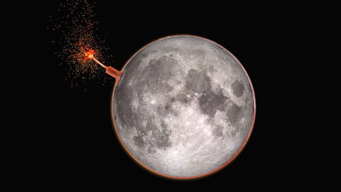 تفجير القمر