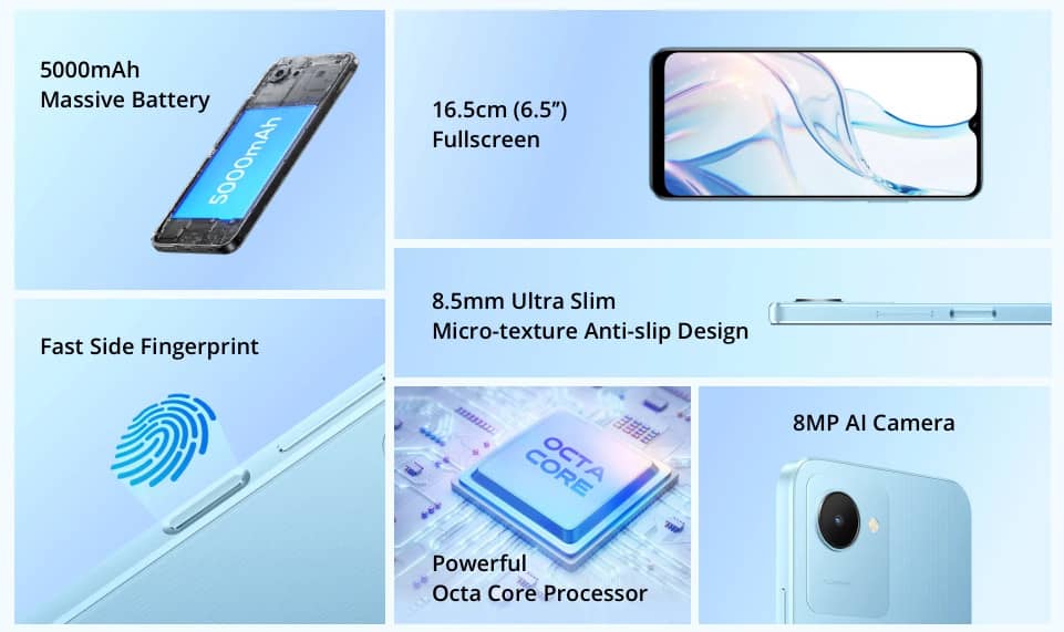 مميزات الهاتف الذكي realme C30s مميزات الهاتف الذكي realme C30s