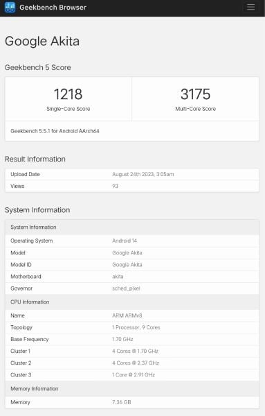 منصة Geekbench منصة Geekbench
