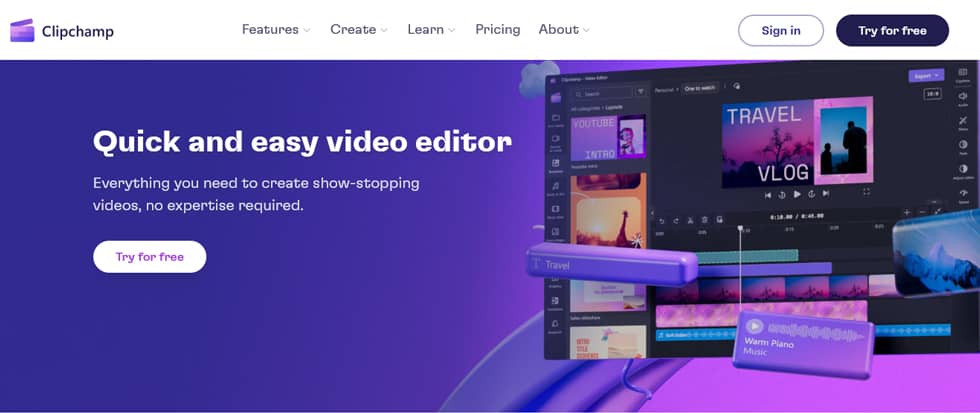 برنامج Clipchamp برنامج Clipchamp