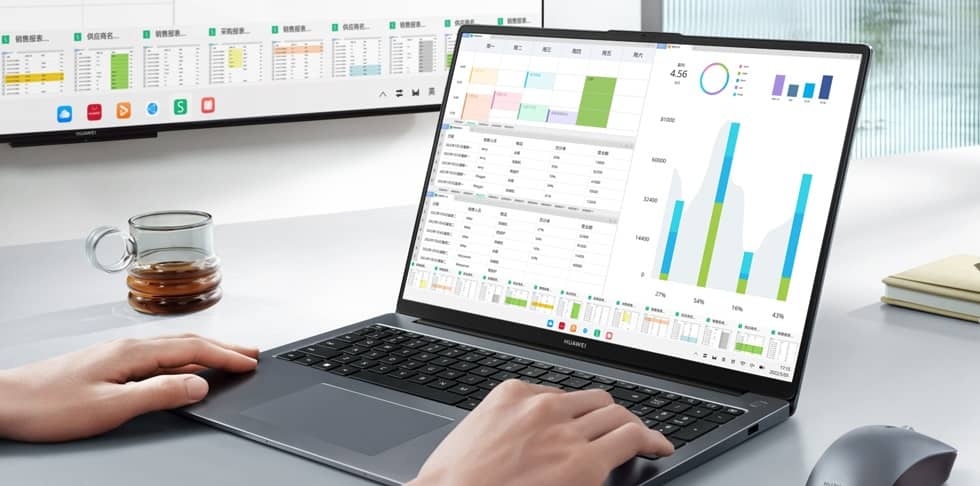 Huawei MateBook D16 في وضع الاستخدام Huawei MateBook D16 في وضع الاستخدام