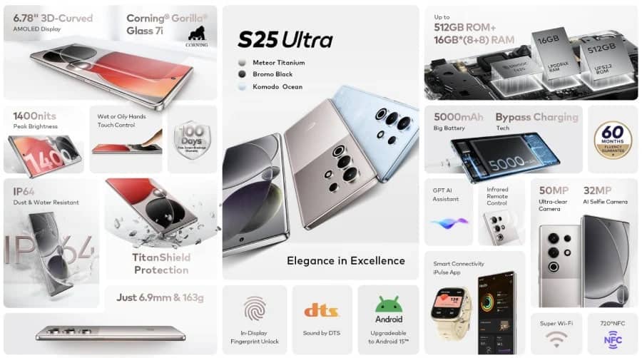 مواصفات itel S25 Ultra مواصفات itel S25 Ultra
