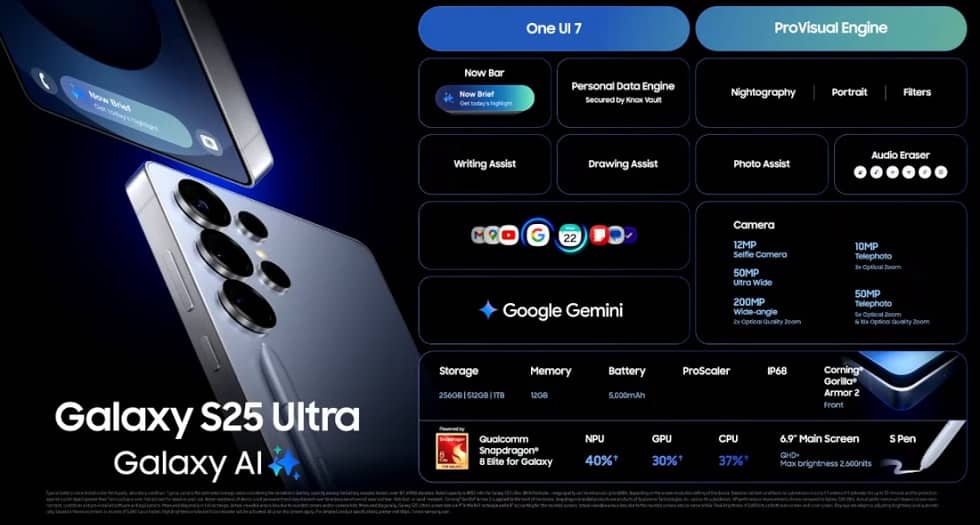 مميزات Samsung Galaxy S25 Ultra مميزات Samsung Galaxy S25 Ultra