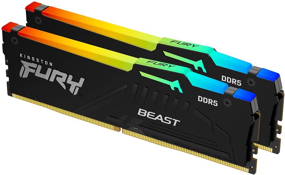 ذاكرة Kingston Fury Beast DDR5 RGB ذاكرة Kingston Fury Beast DDR5 RGB