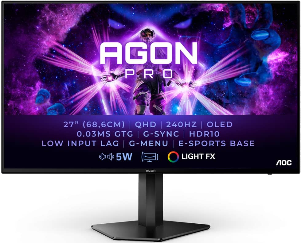 شاشة AOC Agon Pro AG276QZ شاشة AOC Agon Pro AG276QZ