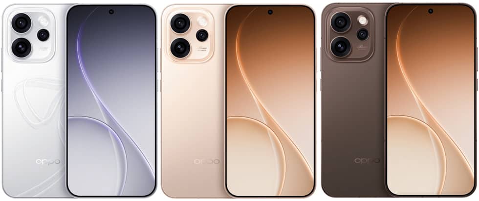 ألوان وتصميم هاتف Oppo Reno15 Pro