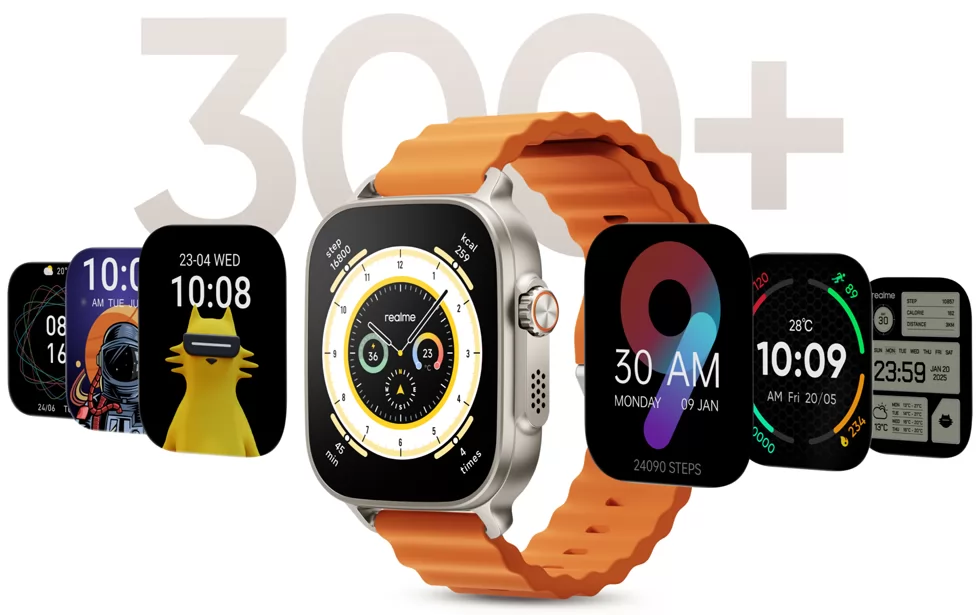 أكثر من 300 واجهة للساعة الذكية realme Watch 5