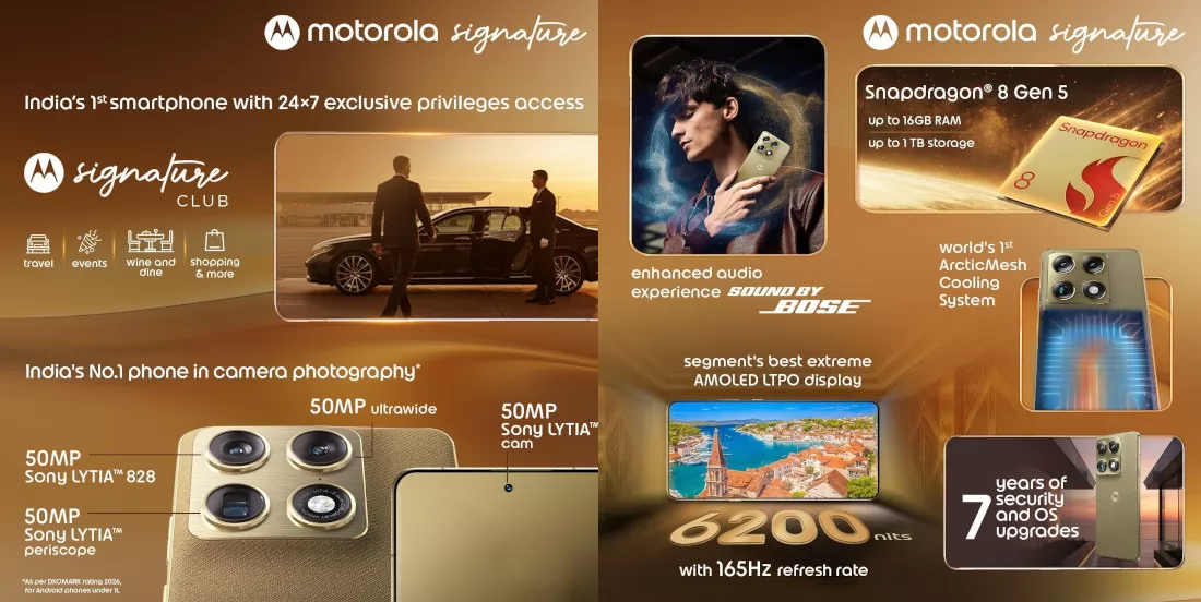 مواصفات الهاتف الذكي Motorola Signature مواصفات الهاتف الذكي Motorola Signature