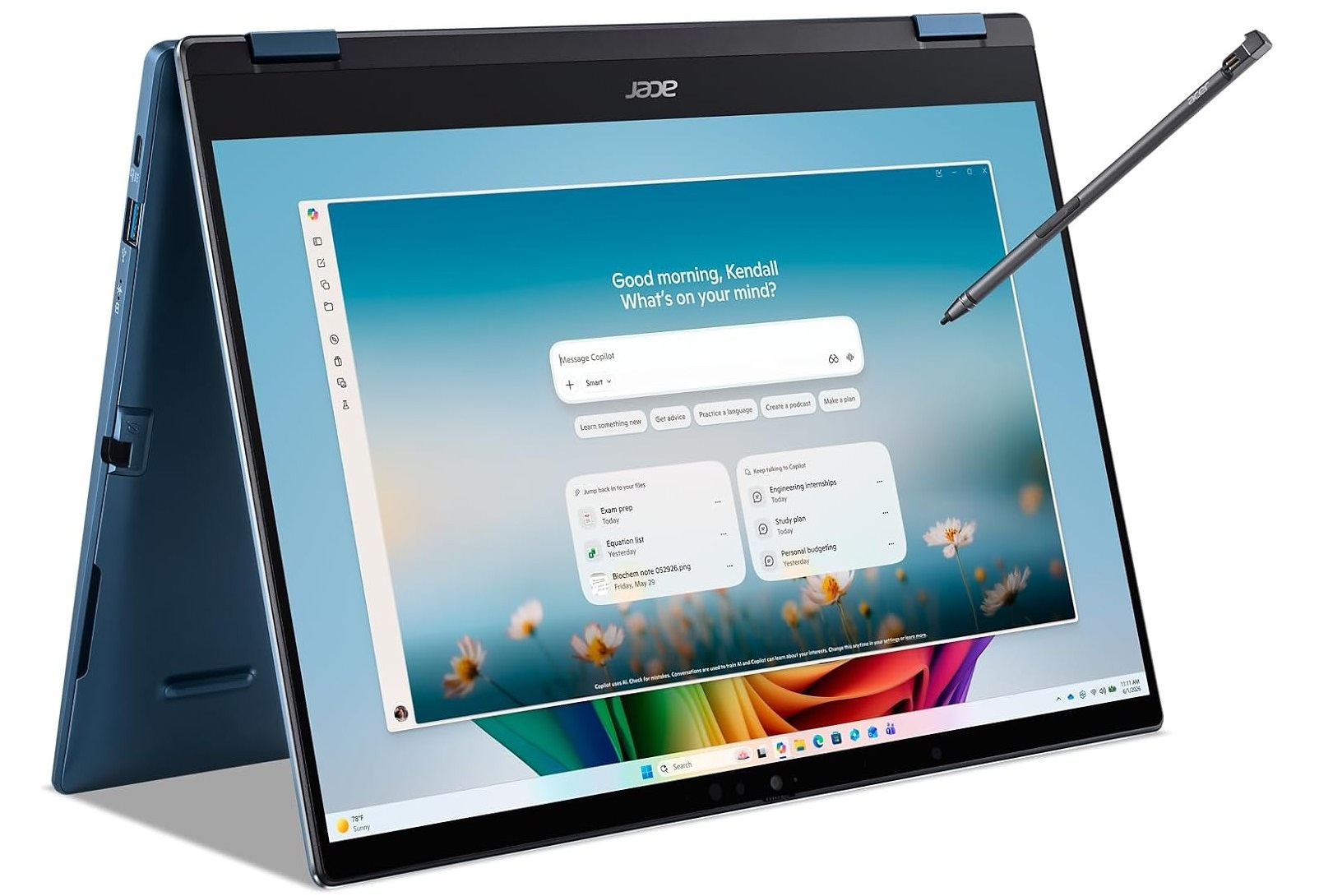 Acer Swift Spin 14 AI متحول Acer Swift Spin 14 AI متحول