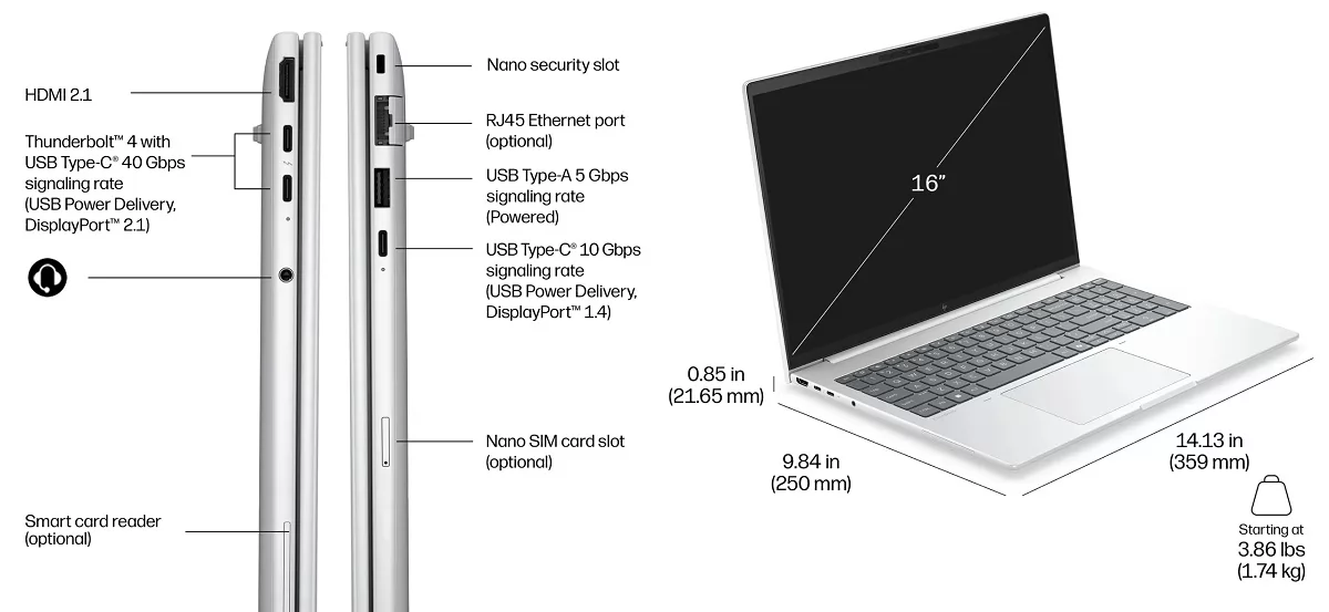 الحاسوب المحمول EliteBook 8 G2a الحاسوب المحمول EliteBook 8 G2a