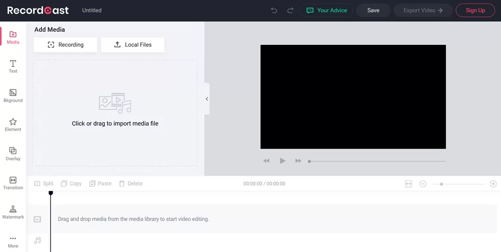 محرر برنامج RecordCast