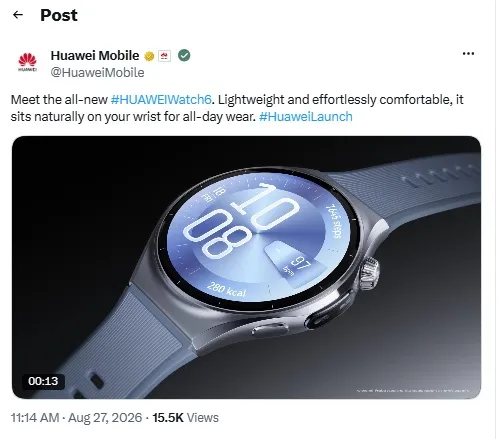 ساعة Huawei Watch 6 ساعة Huawei Watch 6