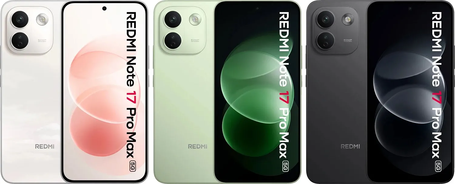 ألوان هاتف Redmi Note 17 Pro Max 5G