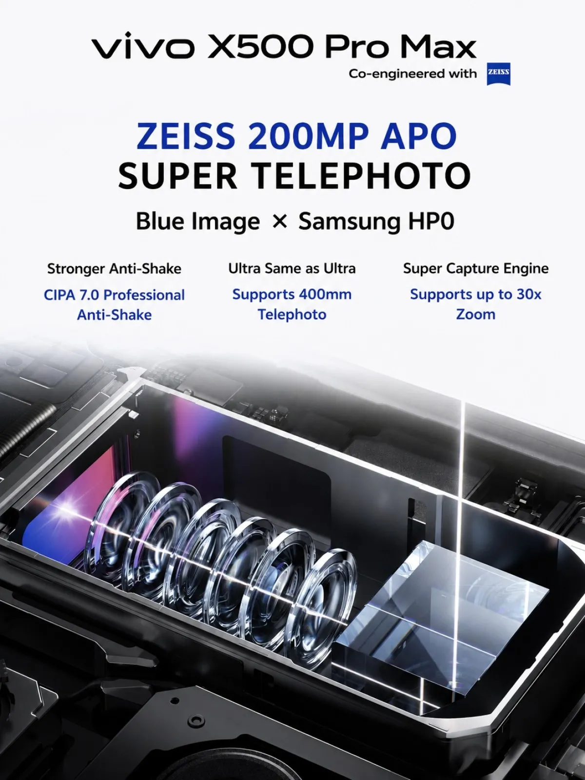 كاميرا هاتف Vivo X500 Pro Max كاميرا هاتف Vivo X500 Pro Max