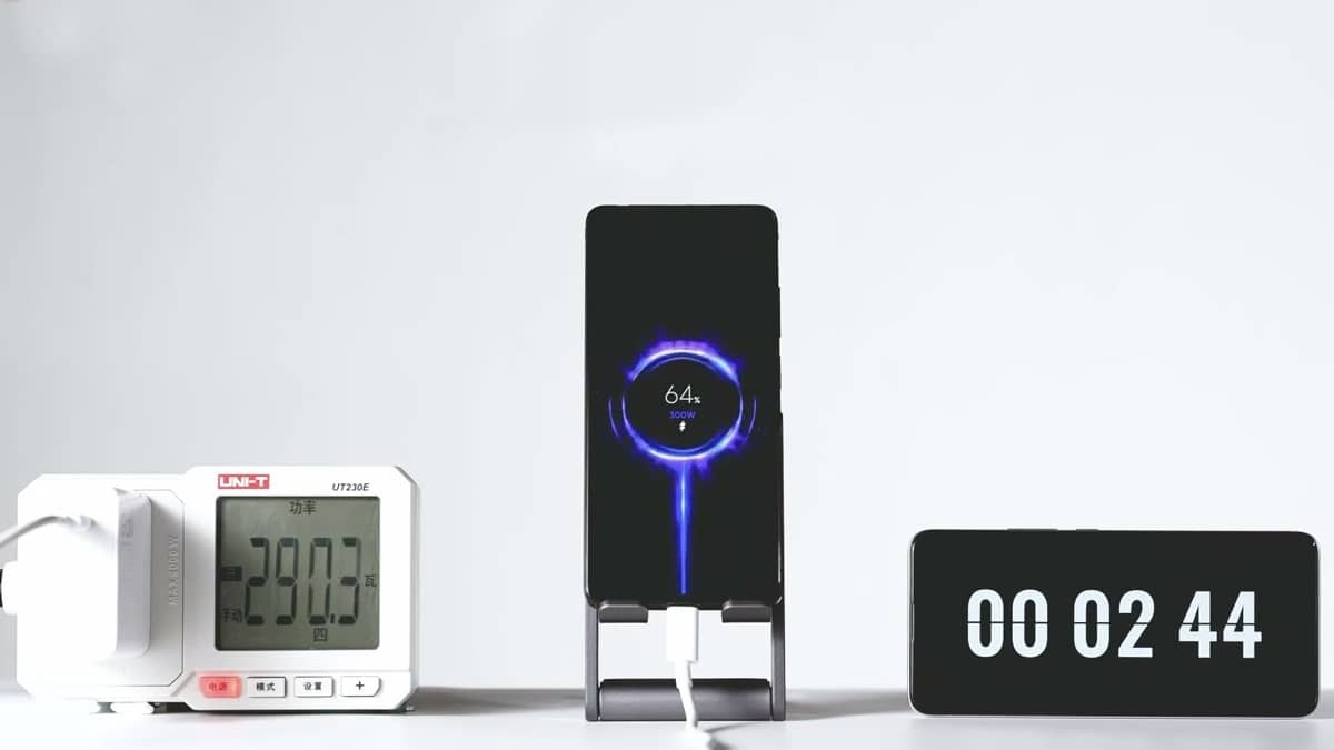 شركة صينيه تكشف عن أسرع شاحن هاتف في العالم يشحن من 0 حتى 100 خلال 5 دقائق