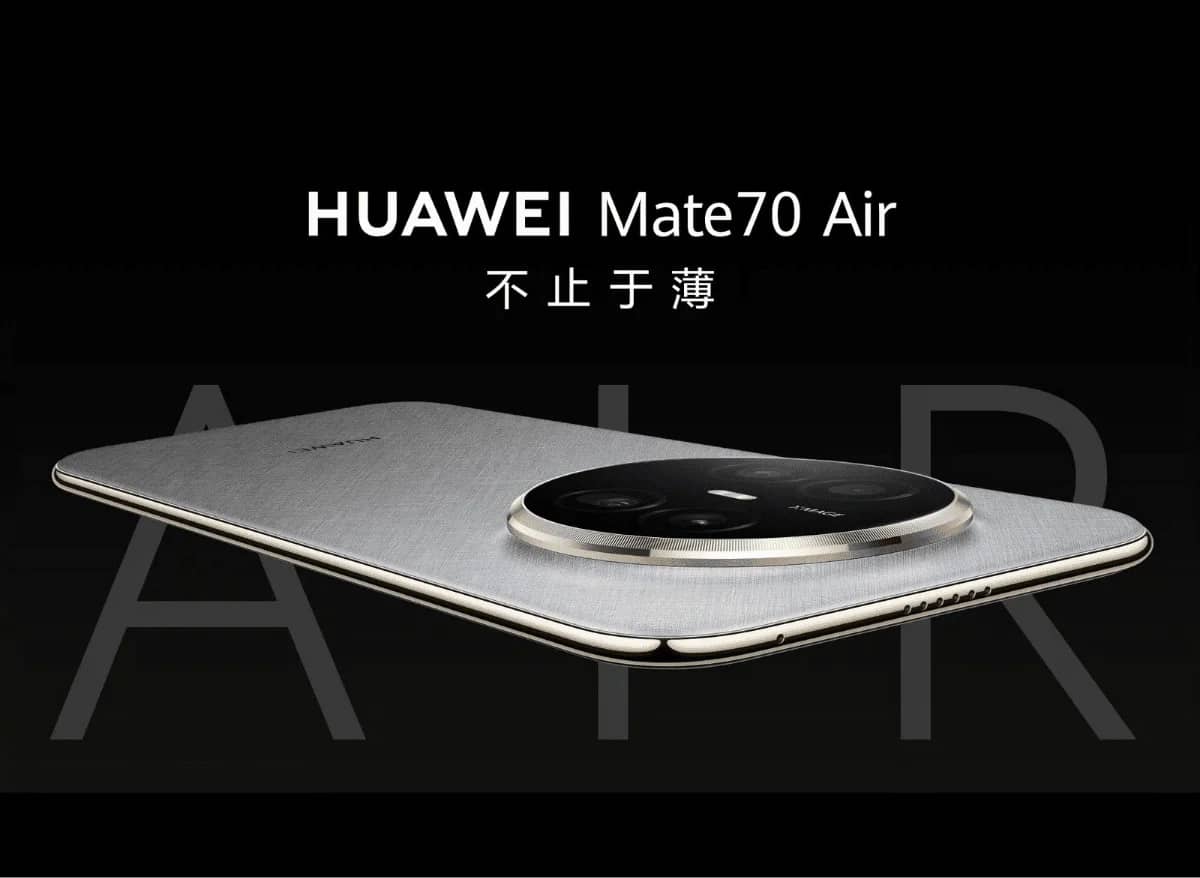 هواوي تكشف رسميًا عن Mate 70 Air : تصميم فائق النحافة وبطارية ضخمة 6500 مللي امبير