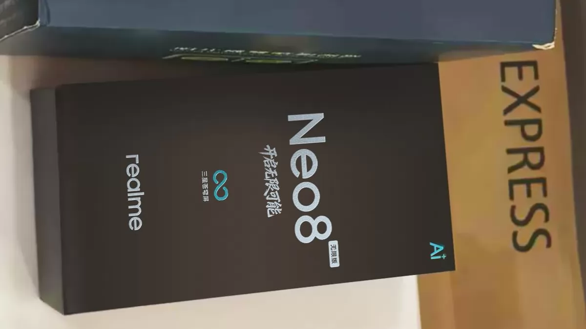 تسريب علبة بيع هاتف Realme Neo8 Infinite Edition يكشف عن شاشة من تصنيع سامسونج تسريب علبة بيع هاتف Realme Neo8 Infinite Edition يكشف عن شاشة من تصنيع سامسونج