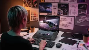 Lenovo تكشف عن Yoga Book Pro 3D Concept بشاشتين OLED وتقنية 3D دون نظارات