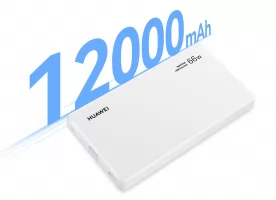 باور بنك هواوي الجديد بقدرة 66 واط وسعة 12,000 مللي أمبير يأتي بكابل مدمج وتصميم نحيف