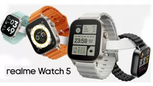 بسعر 50 دولار : إطلاق ساعة realme Watch 5 بشاشة AMOLED وبطارية تدوم حتي 20 يوم